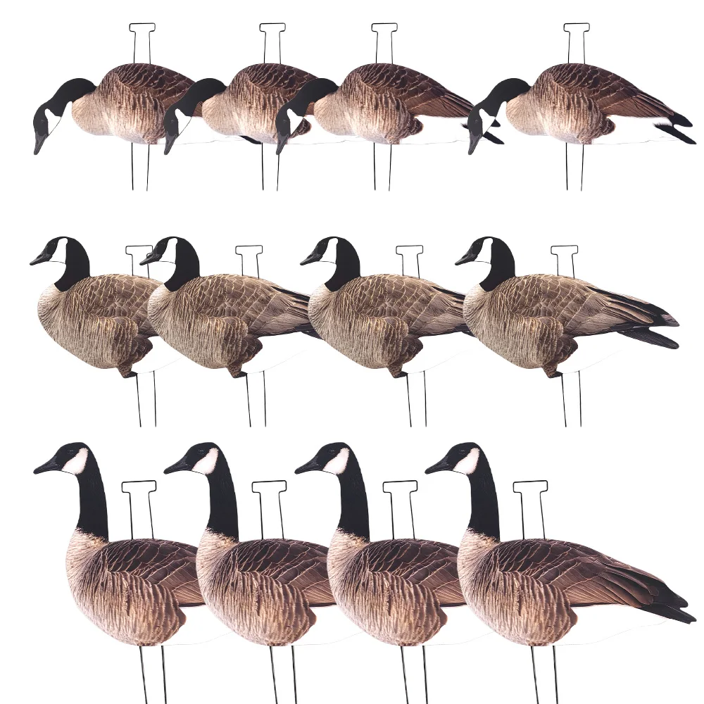 OEM Simulation  UV Printing Correx goose flocked  silhouette decoys for hunting