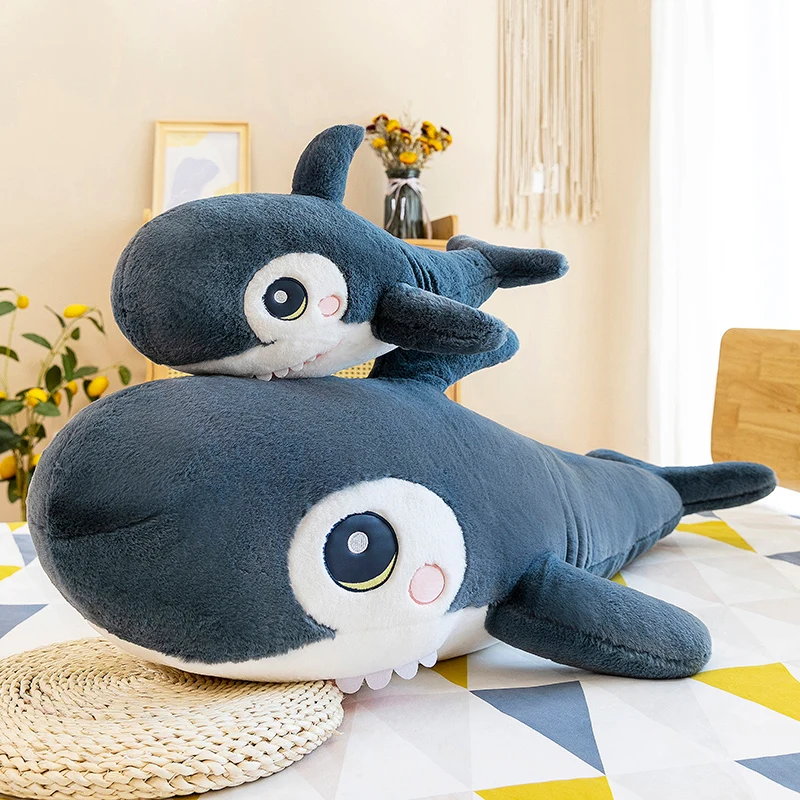 2021 креативная индивидуальная кукла Акула, оптовая продажа, мягкая подушка для сна с морским животным, украшение, милая Акула, плюшевые игрушки