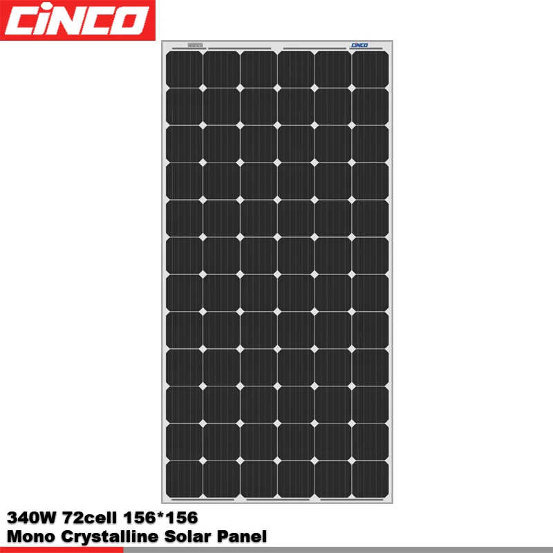 CINCO 350W 360W 370W mono solar panel with cheap price can do customization for 3KW 5KW on off grid solar system