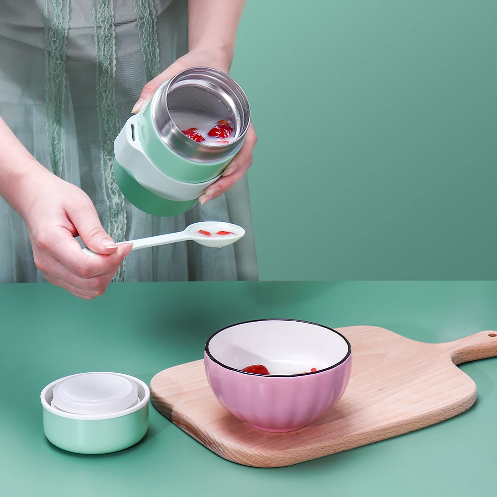 Stainless Steel Office Lunch Box Food Grade Jars With Lids Insulated Food Jar Food Thermos For Lunch