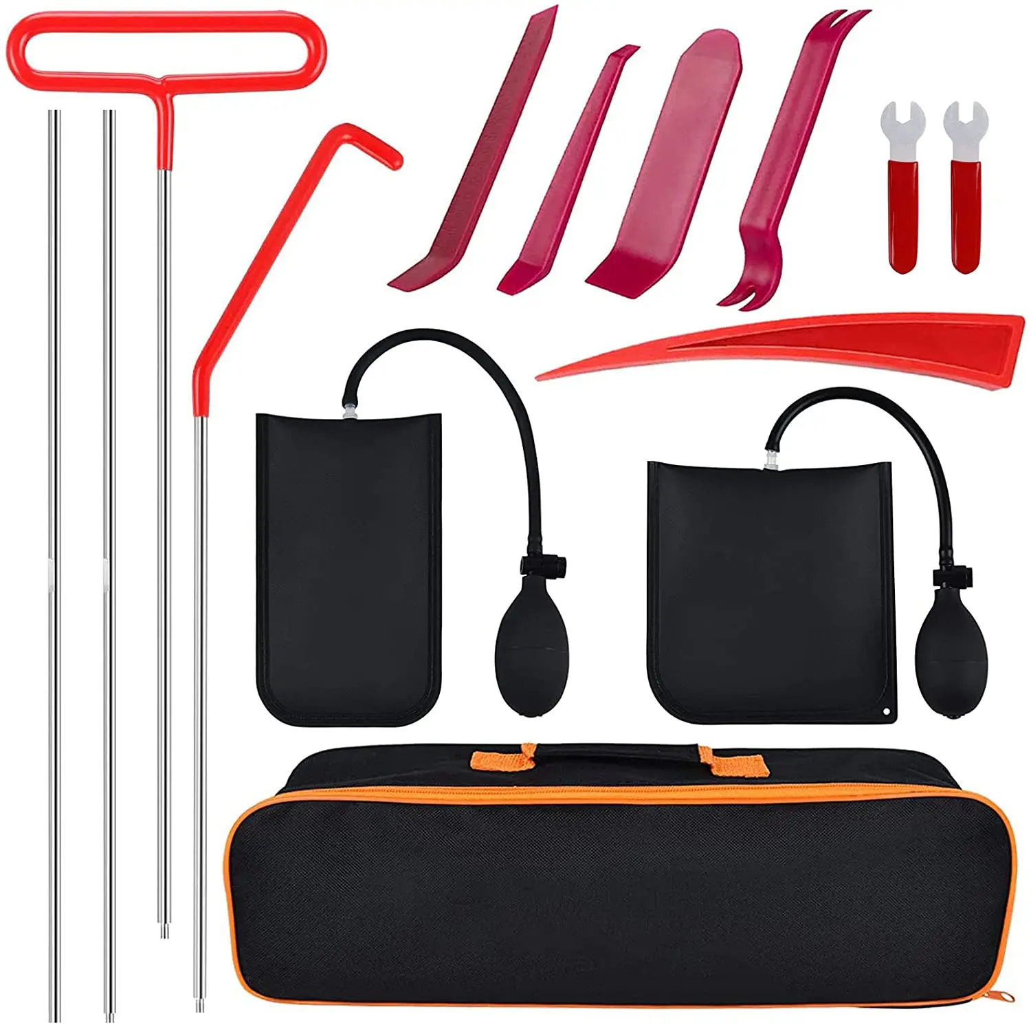 Emergency Auto Tools Universal Car Tool Kit Vehicle Auto Tool Set Long Reach Grabber  seat belt cutter glass breaker