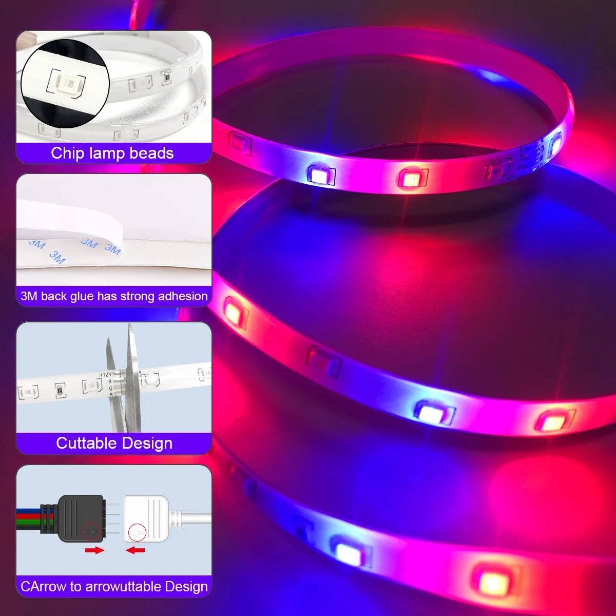 LEDILAND RGB Color Luxury LED Light Bar Remote Controller Christmas Lighting Decoration 12V Home Decor Room Night Lamp MOQ 5M