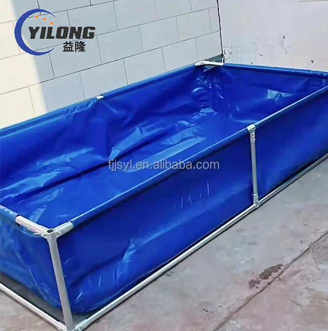 Customized durable outdoor pvc tarpaulin tanks for fish farming fishing pond 15000 liter