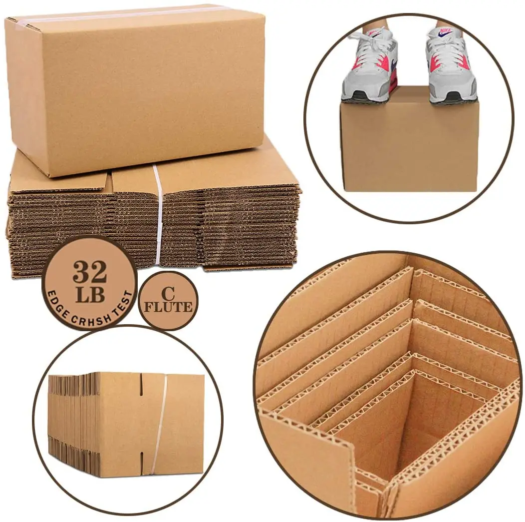 Cheap 8 x 6 x 4  inches Small  Hard Kraft Corrugated Cardboard Box Mailing Boxes for packaging with high quality