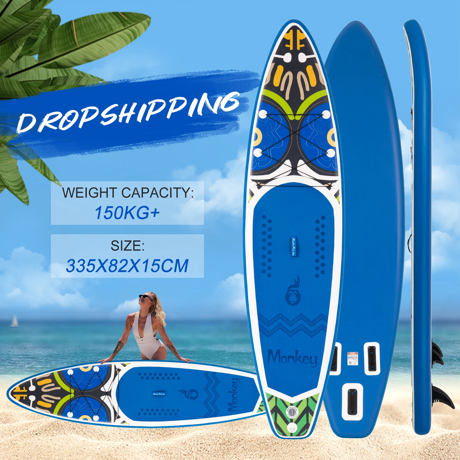 Fly Eagle 2024 OEM/ODM High Quality Custom Water Sports Surfboards New Design Inflatable Stand-Up Paddleboarding