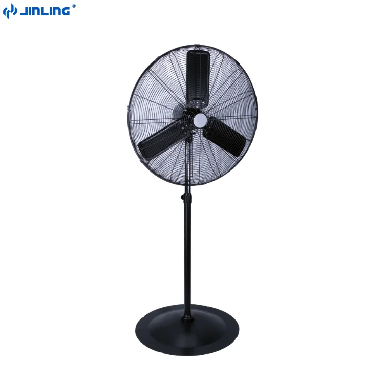 30inch Oscillating Heavy duty High Speed Metal blade workshop Industrial stand Pedestal fan 120V