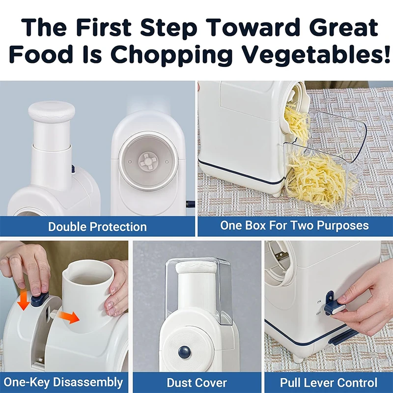 3 in 1 Kitchen Gadgets High Quality Household Slicer Multifunction Vegetable Chopper Manual Roller Cutter Grater Potato Shredder