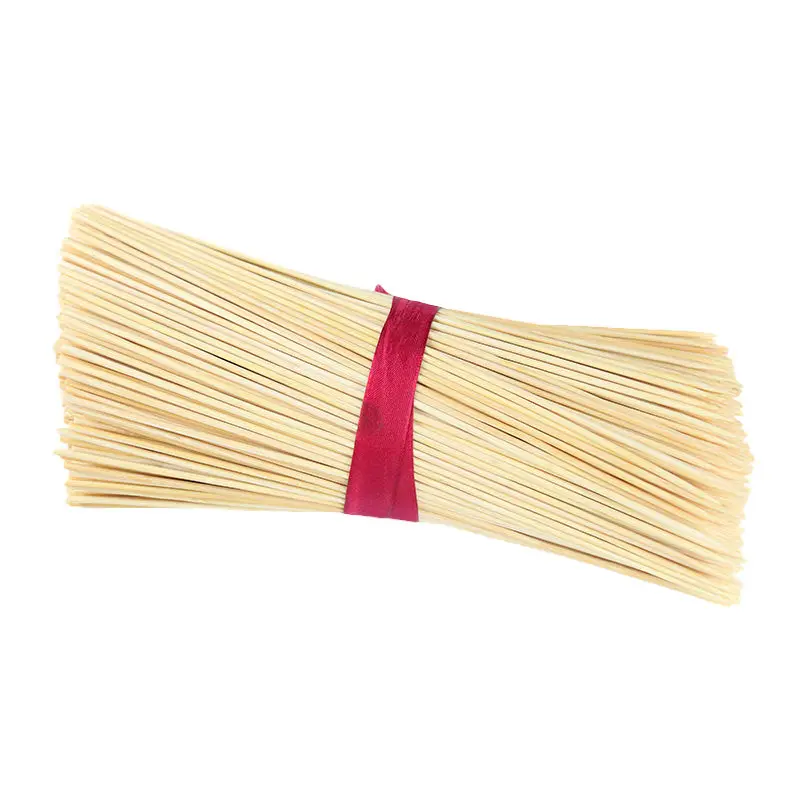 Customized all-natural bamboo sticks for barbecue in various sizes fujian bamboo stick for sale