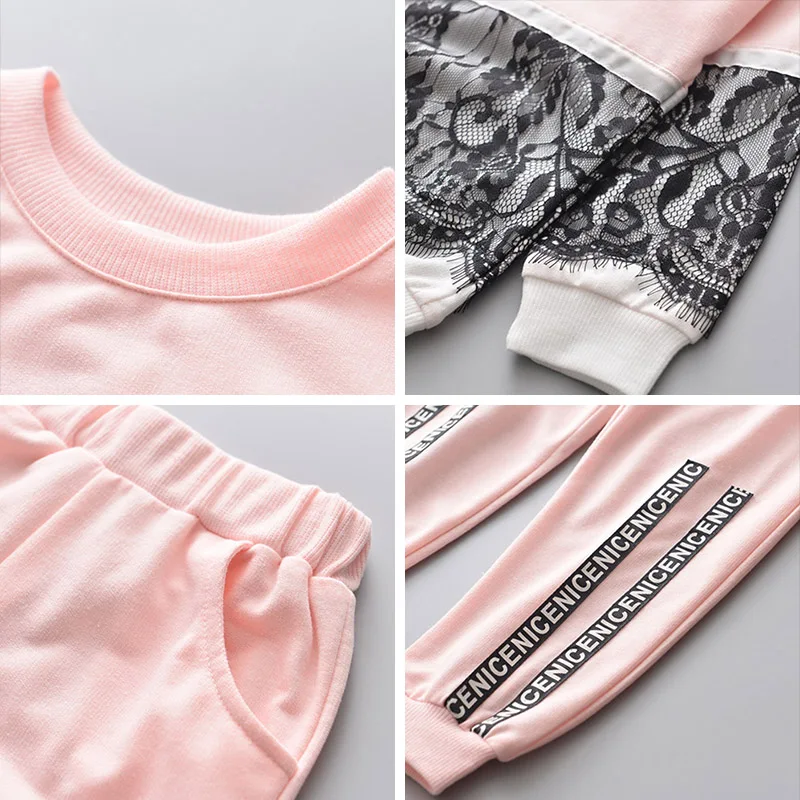 
Bear Leader Girls New Autumn Active Girls Cartoon Print Sweatshirt + Pants Set 