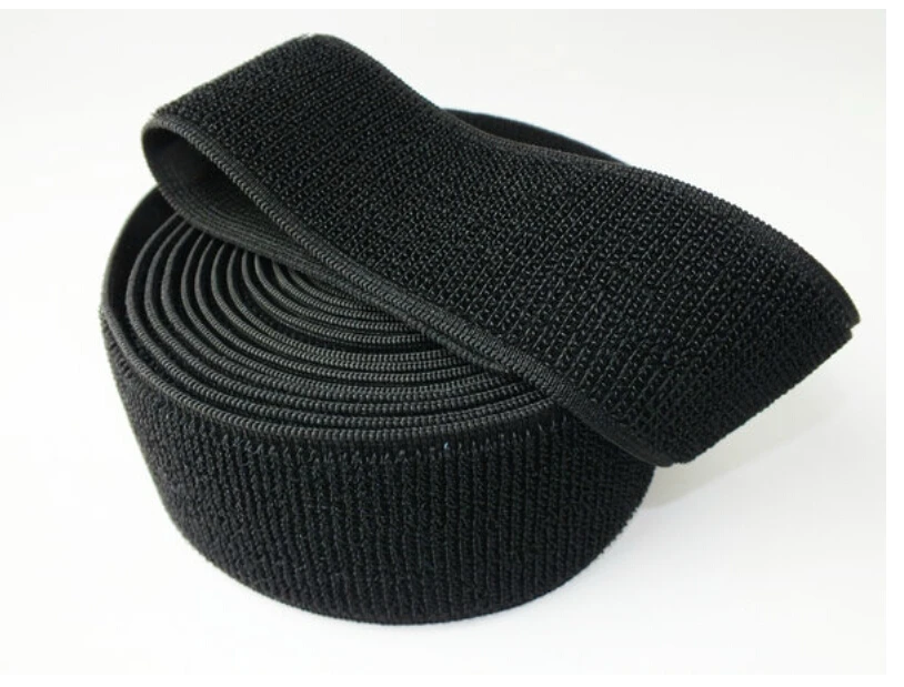 Heavy loop fabric stretchable hook loop Knit Elastic Band for Clothes Sewing Hemming Craft Fabric Tape