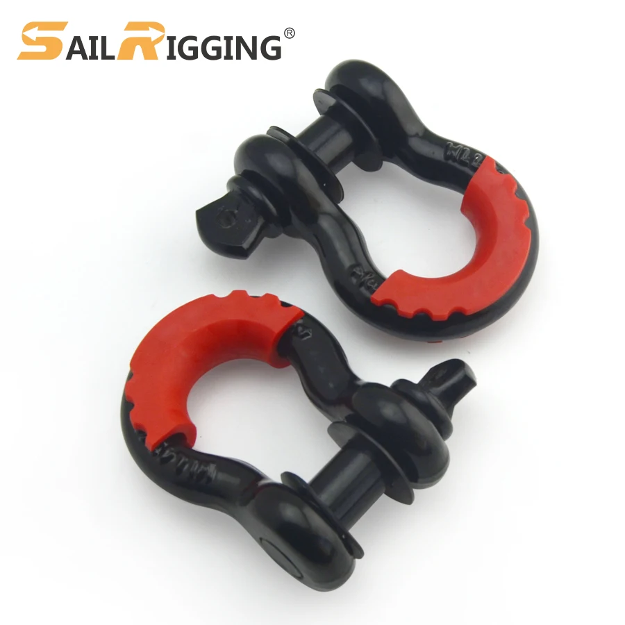 Heavy Duty Forged D Ring Trailer 4.75T 3/8' Screw Pin Anchor Shackle Galvanized Hitch Receiver Shackle