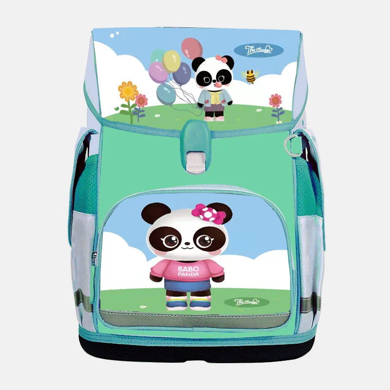 Custom Large Capacity Waterproof Kids Backpack with Colorful Pink & Cartoon Pattern Unisex Design for Teen Girls and Students