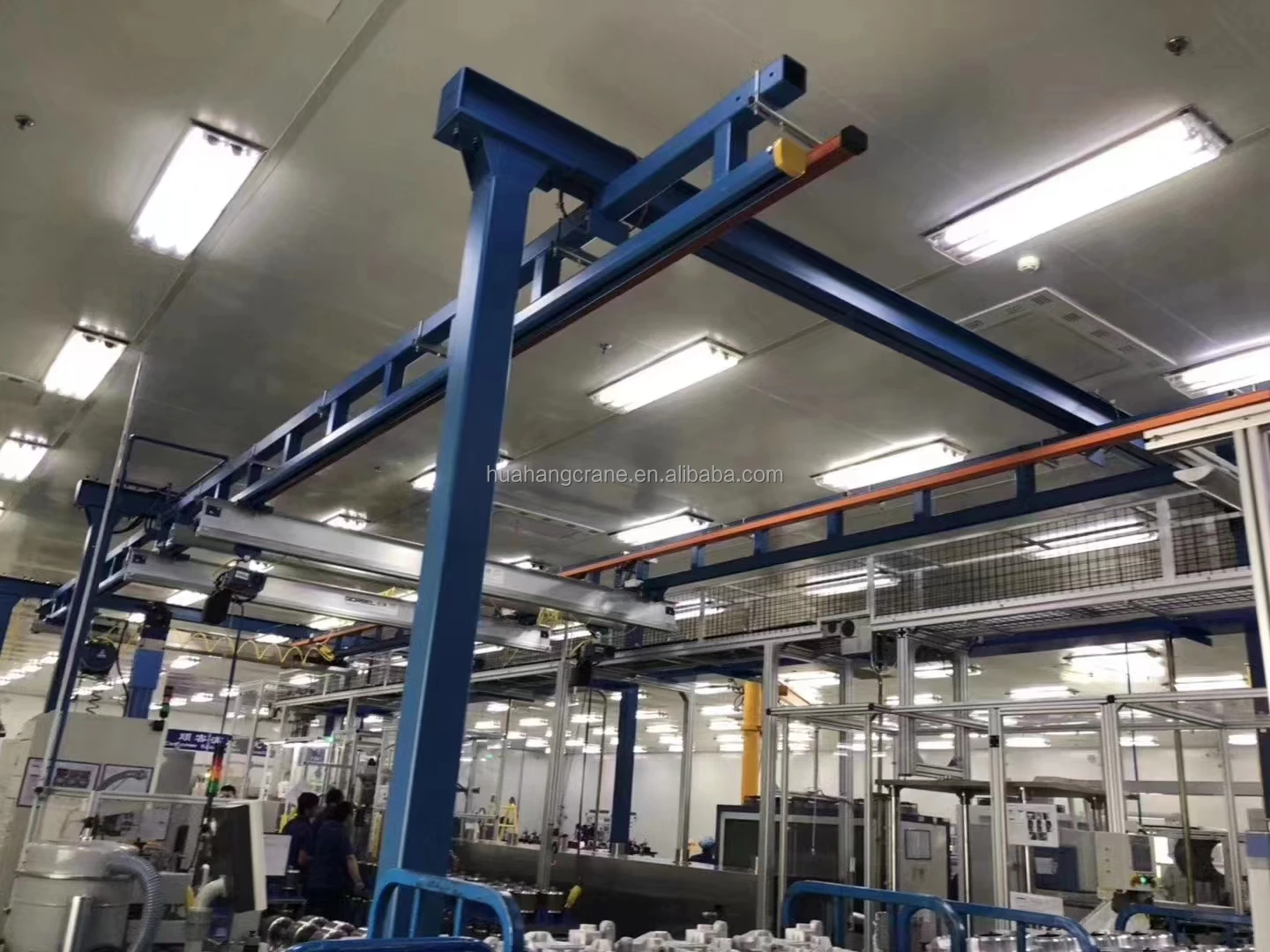 Free standing lifting equipment steel structure 1000kg kBK flexible monorail suspension crane running trolley suspend type