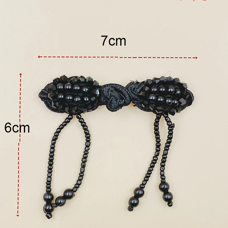 Hand woven pearl flower Chinese style buckle Chinese style DIY accessories decoration button