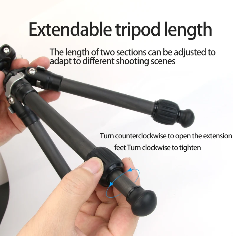 Aluminum Camera Tripod Monopod, Compact Travel Tripod with 360 Panorama Ball Head, Professional Tripod for DSLR Video Camcorder