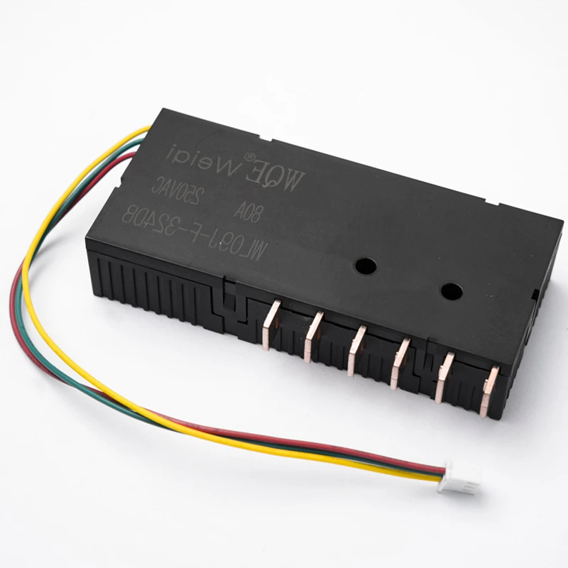 WEIQI 100A low power consumption 250vac magnetic latching relay with single 2.5w or dual coil 5w power normally open or closed