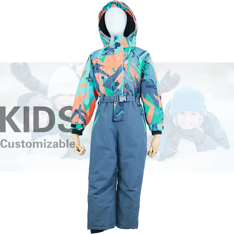 Wholesale Unisex Sportswear OEM Service Ski Suit High Quality Kids Breathable Ski Snow Suit Women Ski Suit