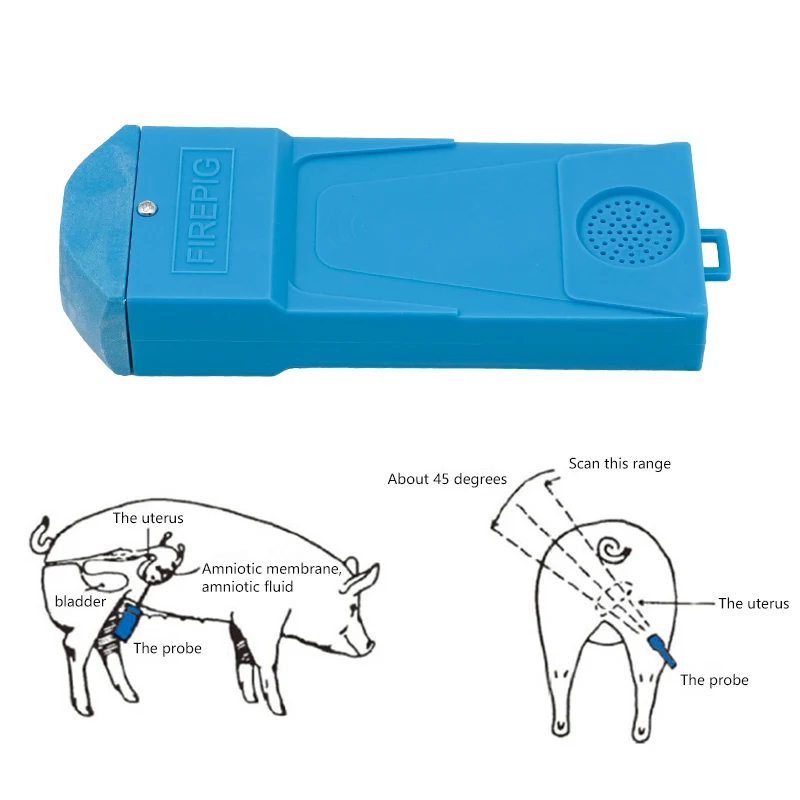 Veterinary Instrument Handheld Ultrasound Scanner for Animal Pregnancy Tset Pig Sow Pregnancy Detectors