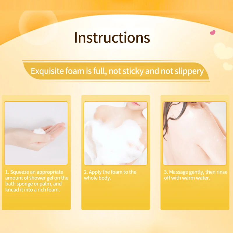 Изготовление на заказ гель для душа частная этикетка мытья тела 500 мл увлажняющий отбеливающий кожу