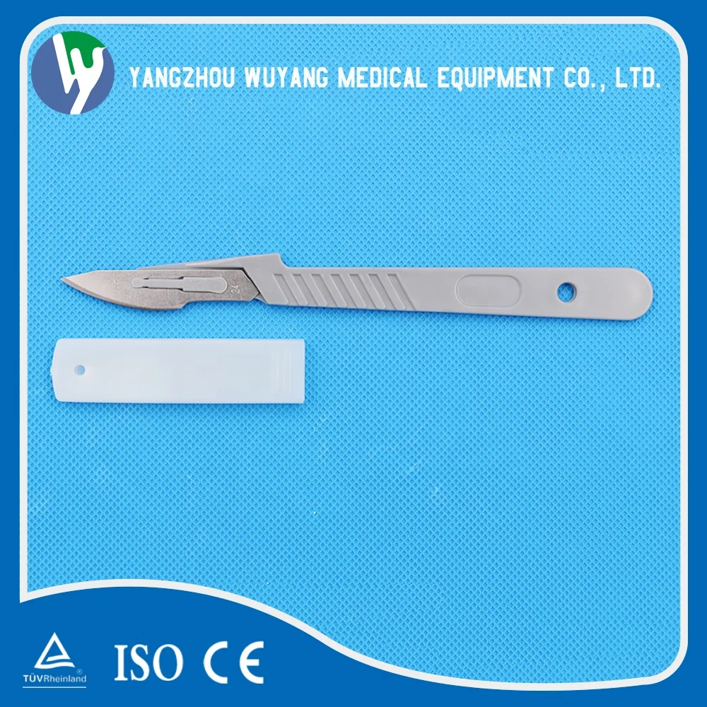 medical steel sharp surgical blade/scalpel with handle