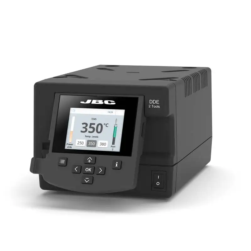 Оригинальный JBC DDE-2C DDU 220 В двойной блок управления паяльная станция с ручкой подставки и паяльными наконечниками