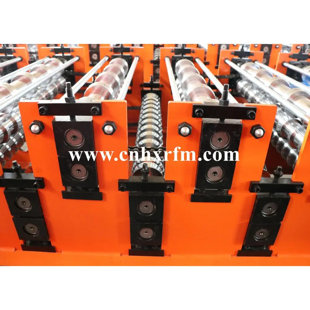 Steel Tile Making Machinery Automatic Roof Tile Sheet IBR Q-tile Making Machine Double Layer  Roof Sheets Roll Forming Machine