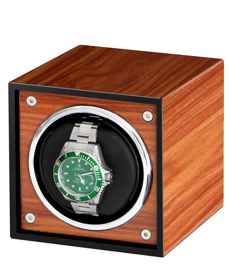 Single Automatic Watch Winder with high gloss piano paint Luxury Case Box