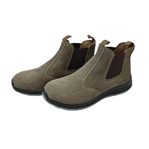 Hot Sale Leather Steel Toe Composite Safety Shoes with Anti-Slip Feature for Foot Protection