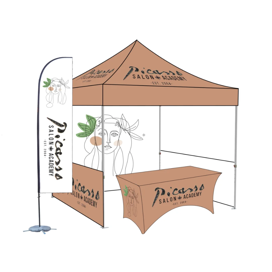 Maxcanopy Trade Show Tent 10x10ft Pop Up Canopy Trade Show Tent Round Canopy Tent