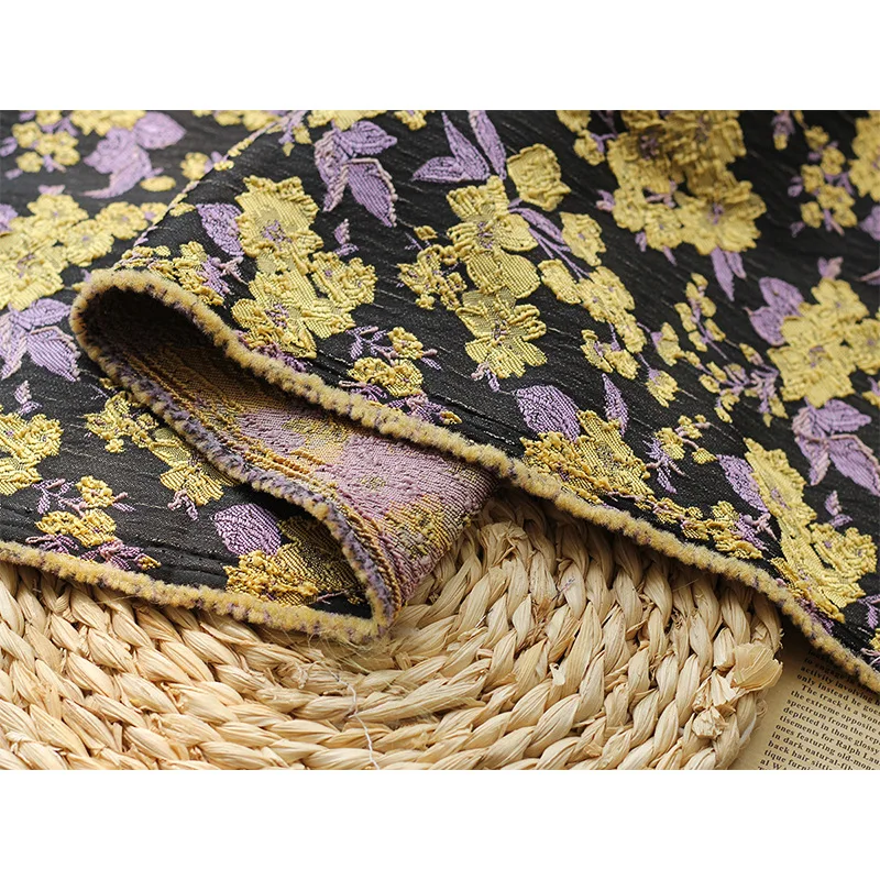 Latest Brocade Lace Fabrics Jacquard Tissu Tulle Net Lace Fabric Brocade Fabric for Party Wedding