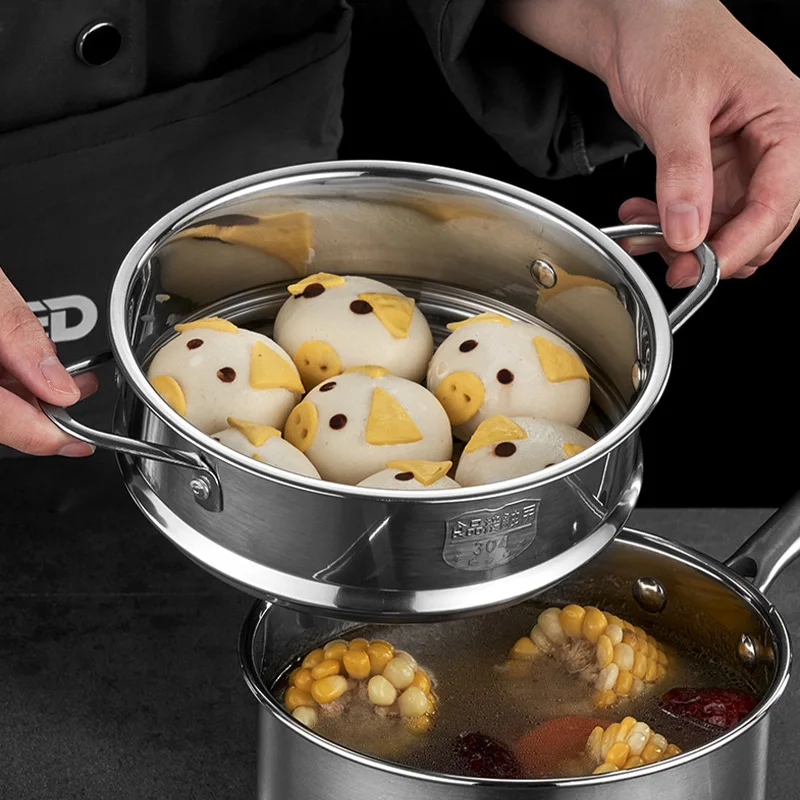 304 Stainless Steel Steamer Baby Fob Bun Dumpling Momo 316 Stainless Steel Steamer Cooker
