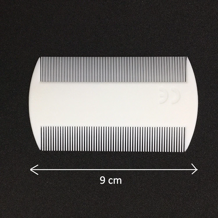White Durable Double Sided Nit Combs for Head Lice Comb