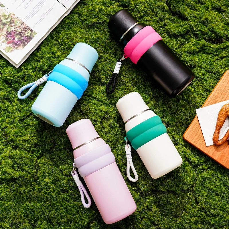 Md322 Custom Smart Lid Stainless Steel Water Bottle Thermos Cup For Girls Portable Outdoor Branded Water Bottles Flask