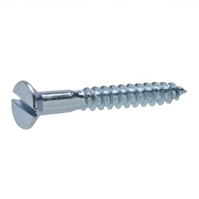 DIN97 slotted flat head woodscrew