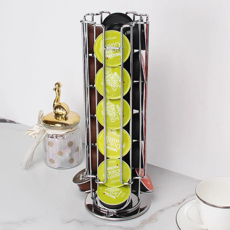 TikTok лидер продаж Dolce Gusto для хранения кофейных капсул 36 шт. железный стоячий Тип напитков кухни