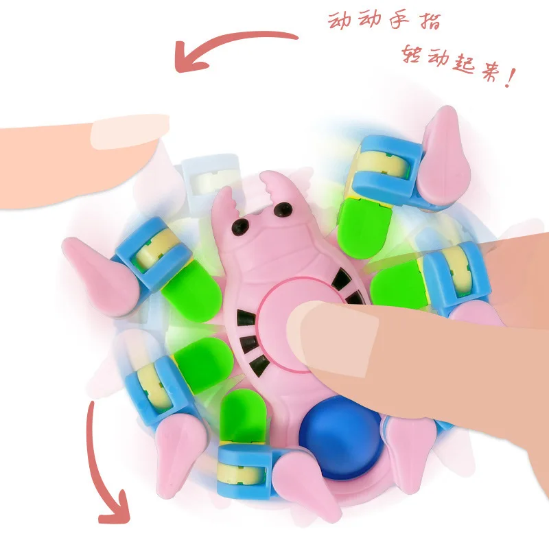 Весьма популярная унисекс паук дурацкая трека Спиннер палец Непоседа игрушка новый дизайн пластиковая для детей и