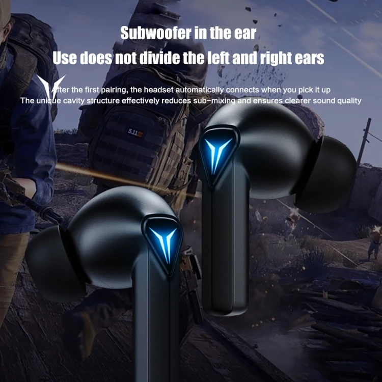 Lenovo LivePods GM6 Wireless Gaming Earphones with Charging Box audifonos ANC auriculares TWS Earbuds Noise Reduction Earphone