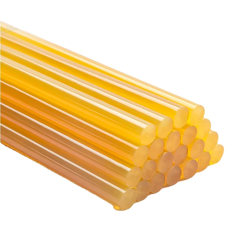 keratin glue sticks 7mm Hot-Melt keratin glue sticks yellow Brown Wig Extension Glitter Rohs Approved