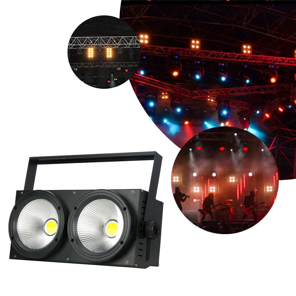 Hongrui Studio Tv Film Dmx Strobe Warm Cold White 2x100w 2 Eyes Led Audience Blinder Light 4x100w 4 Eyes Led Cob Blinder