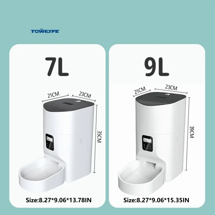 Toweyfe 9L Dog Automatic Free Feeder For Large Breed Dogs Smart Pet Feeder Wifi Remote Pet Camera