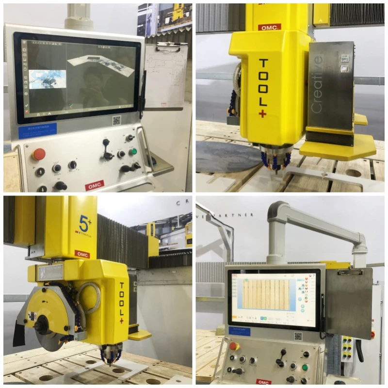 TITAN TOOL+ Monoblock Easy Programming CNC 5 Axes Stone Bridge Saw Milling Machine for Kitchen Countertops Bathroom Countertops