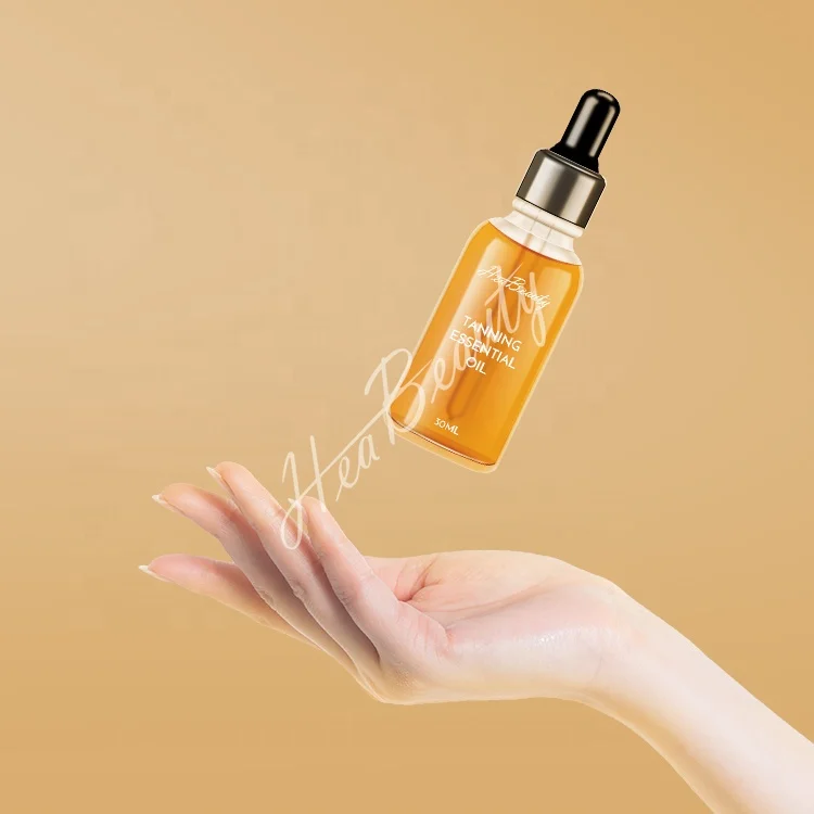 Private Label Illuminating Self Tan Drops Vegan and Cruelty Free Tanning Oil Face Serum Moisturising Notox Face Tanning Drops 3