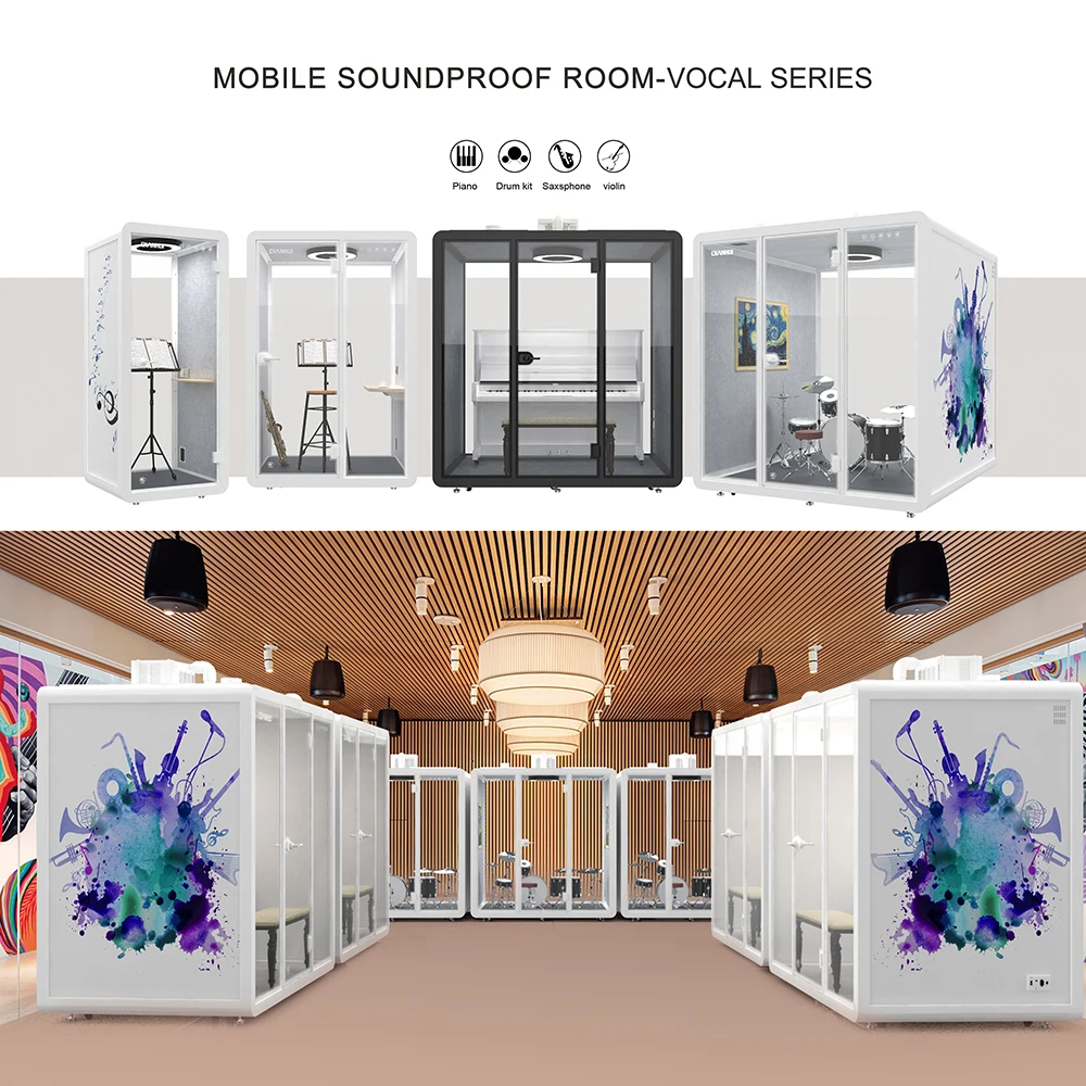 Business series soundproof office phone booth can be used as conference and reception room soundproof  meeting pod