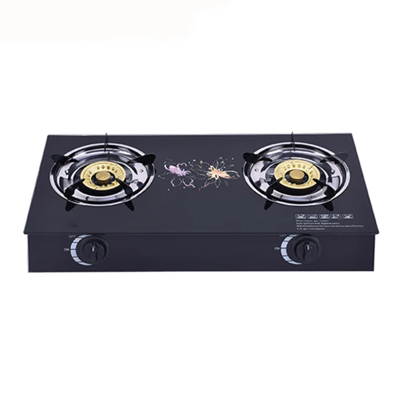 2022 home appliance Cooktops tempered glass cooking stoves burner built in induction hob gas stove price with 2 burner