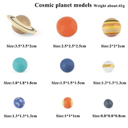 Oenux Wholesale Simulation 9PCS Miniature The Solar System Cosmic Planet Universe Model Figures School Project Kids Toy