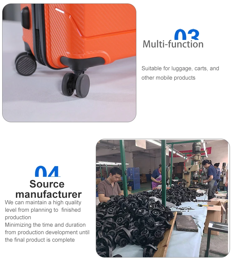 wheel luggage bag parts replacement luggage spare parts rubber wheels mute suitcase accessories caster for soft luggage