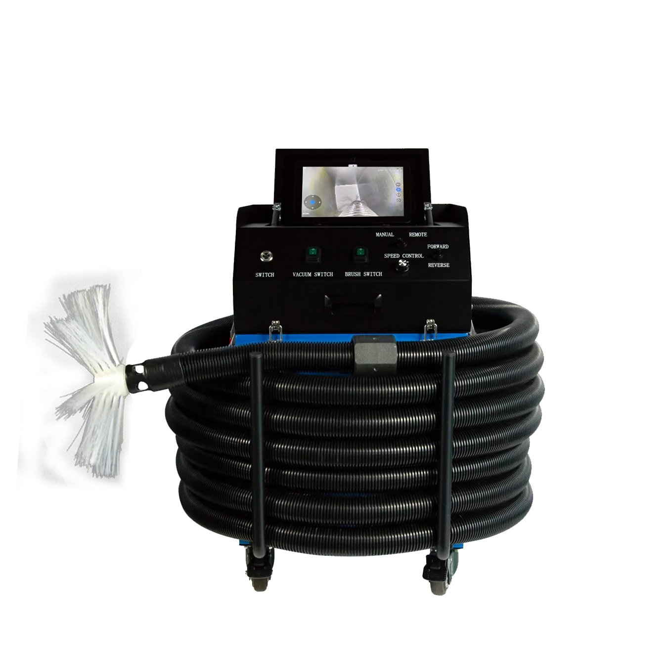 AC duct cleaning equipment for sale and rental for duct brushing and vacuuming with camera