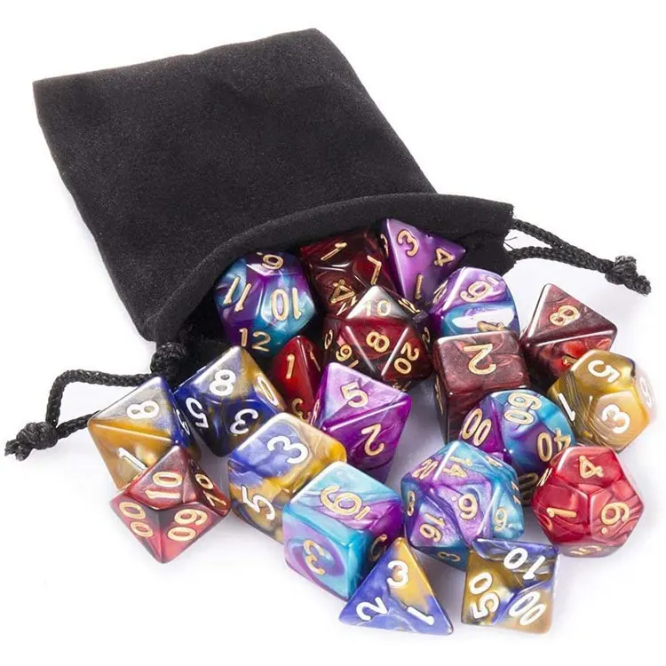 custom dungeons and dragons dice acrylic gemstone 16 sided d20 rpg adult game dnd polyhedral dice sets