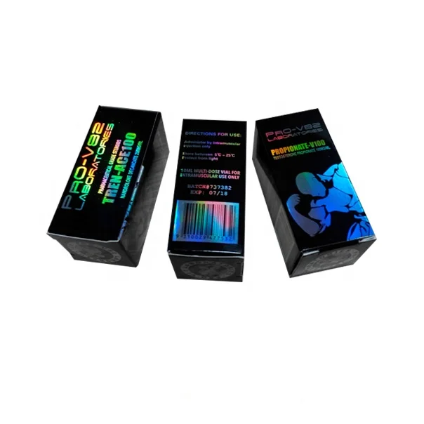 Pharmaceutical Custom DECA Pharma Medical Hologram 10ml Vial Paper Box