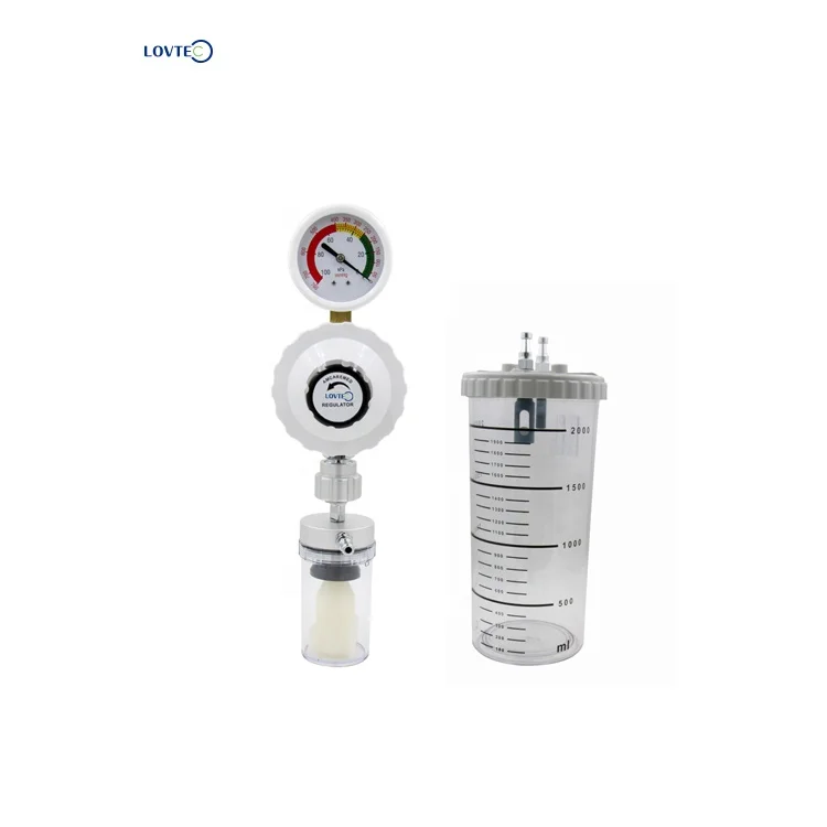 Lovtec Short Delivery Time Suction Devices Suction Valve Vacuum  Regulator Pressure Adjust with Safety Bottle
